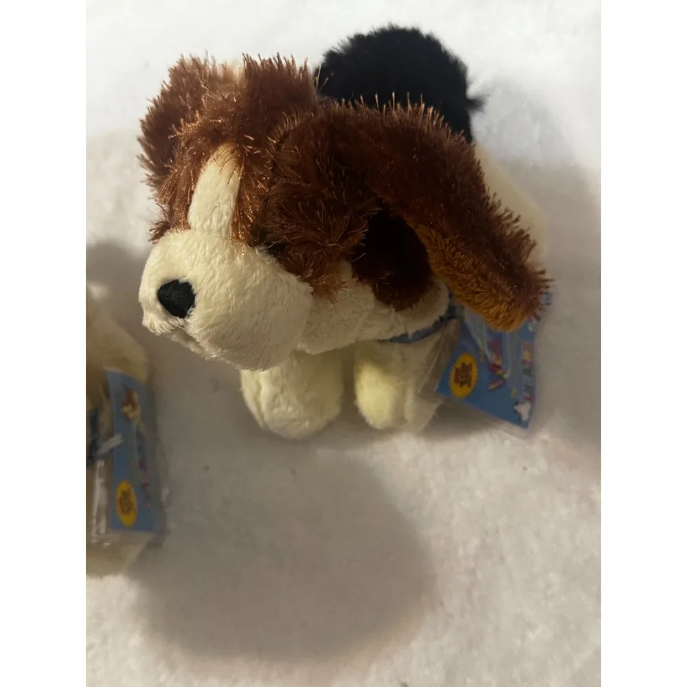 Webkinz Lil Kinz St Bernard HS012 and Basset Hound HS013 Plush NWT Sealed Codes